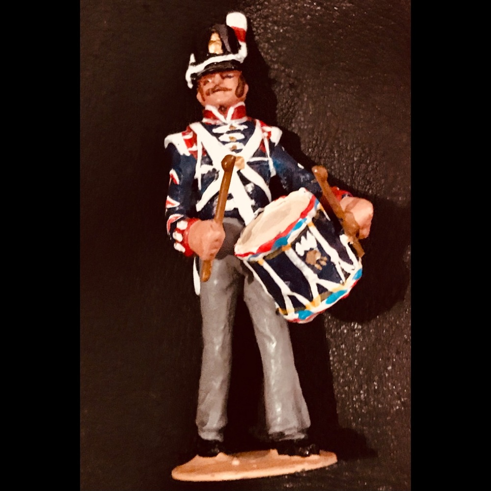 Vintage Metal Spanish hand painted figure